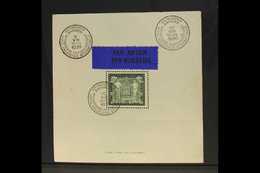 1930 Philatelic Exhibition Mini-sheet (SG MS568, COB BL2, Michel Block 1), Used With Special Cds Cancel, With Blue Bilin - Autres & Non Classés