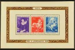 1949  50f Jordaens "Paintings" Mini Sheet, SG MS 1261, Cob Bl 27, Very Fine Mint For More Images, Please Visit Http://ww - Otros & Sin Clasificación