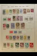 OLD TIME RANGES ON EUROPEAN PAGES 1850'S-1930'S A Useful Looking Lot From Classic Imperfs, Other 19th Century,  1911 Cha - Other & Unclassified