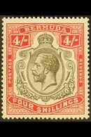 1918-22 4s Black & Carmine, SG 52b, Never Hinged Mint For More Images, Please Visit Http://www.sandafayre.com/itemdetail - Bermudes