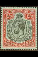 1924-32 2s6d Black & Carmine/pale Blue, SG 89, Never Hinged Mint For More Images, Please Visit Http://www.sandafayre.com - Bermudes