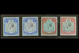 1924-32 Fine Mint Shades Of 2s (2) And 2s 6d (2) SG 88/89, Very Fresh. (4 Stamps) For More Images, Please Visit Http://w - Bermudes