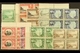 1936-47 Pictorial Definitive Set, SG 98/106 As Never Hinged Mint Blocks Of 4 (36 Stamps) For More Images, Please Visit H - Bermudas