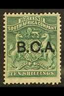 1891-95 OVERPRINT VARIETY 10s Deep Green, SG 13 Bearing "COMMA FOR STOP" Variety From Position R. 4/9, Fine Mint For Mor - Nyasaland (1907-1953)