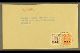 CYRENAICA 1949 Plain Envelope, Airmailed To England, Franked KGVI 2d & 5d Ovptd "M.E.F." Benghazi 23.10.49 C.d.s. Postma - Africa Oriental Italiana