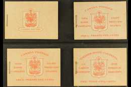 1937 RED & WHITE COVER BOOKLET SELECTION. An ALL DIFFERENT Group That Includes , SG SB 30, SB 31, SB 31a & SB 31b, All C - Other & Unclassified
