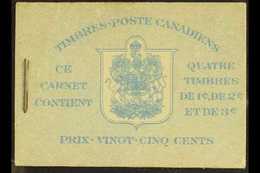 1937-38 BOOKLET Blue & White Cover Booklet (French Text 63mm Wide), SG SB29ba, Fine For More Images, Please Visit Http:/ - Altri & Non Classificati