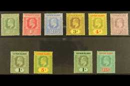 1907-09 Set Complete, Both Wmks, SG 25/34, Fine Mint (the 1s SG 33 With Toned Perf) 10 Stamps For More Images, Please Vi - Cayman Islands