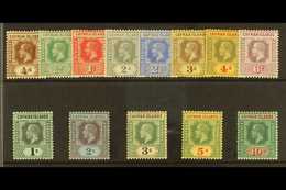 1912-20 Wmk Multi Crown CA Set Complete, SG 40/52, Very Fine Mint, The 3s Toned (13 Stamps) For More Images, Please Visi - Caimán (Islas)