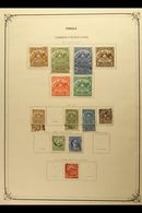TELEGRAPHS 1884-1902 Mint & Used Collection On A Printed Page. Inc 1884 Set Mint To 10 Peso. Useful Selection (18 Stamps - Cile