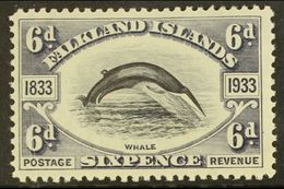 1933 6d Black & Slate, SG 133, Very Fine Mint For More Images, Please Visit Http://www.sandafayre.com/itemdetails.aspx?s - Falkland Islands