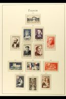 1950-1959 ALL DIFFERENT NEVER HINGED MINT COLLECTION On Hingeless Printed Leaves. With A High Degree Of Completion For T - Autres & Non Classés