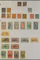 CONGO 1891-1933 All Different FINE USED Collection On Pages. With 1891-92 5c On 25c And 10c On 25c; 1892-1900 "Tablet" M - Other & Unclassified