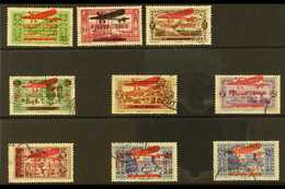 LEBANON 1928-30 Surcharged Air Set, Yv 29/37, Very Fine Cds Used (9 Stamps) For More Images, Please Visit Http://www.san - Autres & Non Classés