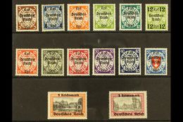 1939 "Deutsches Reich" Overprints On Danzig Complete Set (Michel 716/29, SG 704/17), Fine Never Hinged Mint, Fresh. (14  - Other & Unclassified