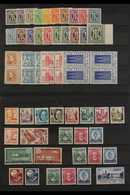 1945-1949 INTERESTING NEVER HINGED MINT SMALL ASSEMBLY On Stock Cards, Includes GENERAL ISSUES 1946 40pf HAN Number Pair - Other & Unclassified
