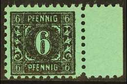 RUSSIAN ZONE MECKLENBURG-VORPOMMERN 1945-46 6pf Black On Opal Green With Large Circle Upper Left Next To "P" Of Lower "P - Otros & Sin Clasificación