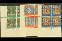 1949 Stamp Centenary Complete Set (Michel 113/15, SG 1035/37), Superb Mint (lower Pairs Are Never Hinged) Lower Left Cor - Sonstige & Ohne Zuordnung