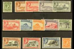 1938-51 Complete King George VI Definitive Set, SG 121/131, Very Fine Mint. (14 Stamps) For More Images, Please Visit Ht - Gibraltar