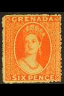 1878 6d Deep Vermilion, SG 17, Superb Mint With Lovely Full, Even Colour. For More Images, Please Visit Http://www.sanda - Grenada (...-1974)