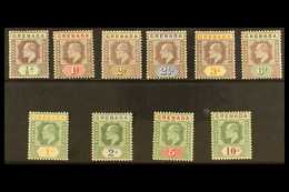 1902 Ed VII Set, Wmk CA, Complete, SG 57/66, Very Fine Mint, Shilling Values NHM. (10 Stamps) For More Images, Please Vi - Granada (...-1974)