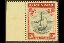 1943 10s. Slate Blue And Bright Carmine, Perf. 12 SG 163c, Superb Never Hinged Mint, Light Hinge In Margin, Very Rare. F - Grenada (...-1974)
