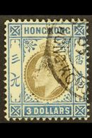 1904 $3 Slate And Dull Blue, Wmk MCA, Ed VII, SG 88, Very Fine Used With Part Registered Cancel. For More Images, Please - Altri & Non Classificati