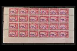 1941 CENTENARY 4c Bright Purple And Carmine Liner & Junk, SG 164, Lower Part Sheet Of Twenty Four, With Lower Margin Sho - Altri & Non Classificati
