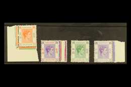 1946 Ordinary Paper $1, $2, $5 And $10, SG 156, 158, 160, 162, Fine Mint, All But $5 With Sheet Margins. (4 Stamps) For  - Andere & Zonder Classificatie
