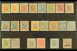 1907-1918 'KINGS TYPES'. NEVER HINGED  MINT Group On A Stock Card, All Different, Inc 1907-08 Most Vals To 5k (1k & 2k L - Otros & Sin Clasificación