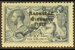 1925 RUNNAL'S RE-ENTRY. 10s Dull Grey-blue Seahorses Narrow Date Overprint With RUNNAL'S RE-ENTRY (position R. 6/1), Hib - Otros & Sin Clasificación