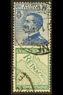 1924-5 ADVERT STAMPS 25c Blue With "Reinach" Advert In Green, Sassone 7, Fine Used. For More Images, Please Visit Http:/ - Unclassified