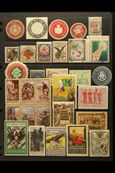 CINDERELLAS 1870's-1930's Interesting Collection/accumulation In Packets & On Pages, Inc Delandre Labels, Charity & Exhi - Sin Clasificación