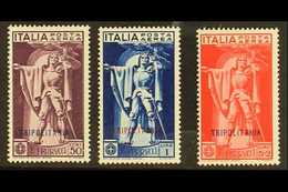 LIBYA - TRIPOLITANIA 1930 Ferrucci Airmail Set, Ovptd, Sassone A1/3, SG 91/3, Never Hinged Mint (3 Stamps). For More Ima - Otros & Sin Clasificación