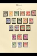 PENANG 1948-1957 COMPLETE VERY FINE MINT COLLECTION In Hingeless Mounts On Leaves, All Different, Inc 1948 Wedding Set N - Other & Unclassified