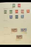 SPANISH CURRENCY 1912-1956 COMPREHENSIVE FINE MINT COLLECTION On Leaves, All Different, Inc 1914-26 Most Vals To 3p On 2 - Sonstige & Ohne Zuordnung