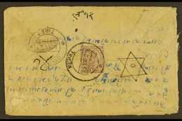 INDIA USED IN 1927 Cover Franked KGV 1a Chocolate, "Nepal 15 MAY 27" Cancel, To Tibet With Arrival C.d.s. Mark Alongside - Népal