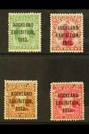 1913 "Auckland Exhibition" Overprints Complete Set, SG 412/415, Fine Mint. (4 Stamps) For More Images, Please Visit Http - Autres & Non Classés