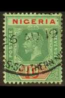 1921-32 10s Green And Red / Green (Die II), SG 29, Very Fine Used. For More Images, Please Visit Http://www.sandafayre.c - Nigeria (...-1960)