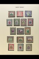 1939-1950 ALMOST COMPLETE VERY FINE MINT COLLECTION In Hingeless Mounts On Leaves, ALL DIFFERENT, Only One Stamp Missing - Borneo Septentrional (...-1963)