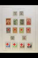 CINDERELLAS - RED CROSS SETS 1938-1948 All Different Collection Of "Cruz Vermelha" Sets On Hingeless Printed Leaves, A C - Altri & Non Classificati