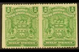 1898 ½d Yellow Green, Horizontal Pair, Variety "imperf Between", SG 75aa, Very Fine Mint. For More Images, Please Visit  - Otros & Sin Clasificación