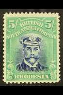 1922 5s Bright Ultramarine And Emerald, Head Die III, Perf 14, Admiral, SG 306, Superb Mint. For More Images, Please Vis - Other & Unclassified