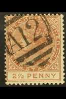 1882-90 2½d Deep Red-brown, SG 15, Fine With Good Colour And Neat A12 Cancel. For More Images, Please Visit Http://www.s - St.Cristopher-Nevis & Anguilla (...-1980)