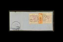 1883 An Attractive Cover Piece Bearing 1d Vermilion-red Vertical Bisect, SG 17a, And 1d 1d Lilac-mauve X2, Tied AO9 Canc - San Cristóbal Y Nieves - Anguilla (...-1980)