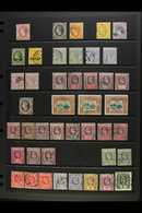 1863-1966 USED SELECTION Presented On Stock Pages. Includes 1863 1d, 1864 P12½ 1d & 4d, P14 6d & 1s, KEVII & KGV Ranges  - Ste Lucie (...-1978)