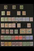 1864-1935 MINT COLLECTION Presented On A Pair Of Stock Pages. Includes 1864-76 CC Wmk 1d Perf 12½ & Perf 14, 1881 Halfpe - Ste Lucie (...-1978)