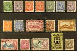 1938-48 Complete Definitive Set, SG 128a/141, Never Hinged Mint. (17 Stamps) For More Images, Please Visit Http://www.sa - St.Lucia (...-1978)