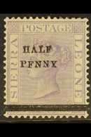 1893 ½d On 1½d Pale Violet "PFNNY" Variety, SG 39b, Very Fine Mint. For More Images, Please Visit Http://www.sandafayre. - Sierra Leona (...-1960)