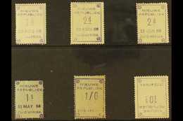 NEW REPUBLIC 1886-1887 MINT GROUP That Includes 1d (SG 2), 2d X2 Different Dates (SG 3), 1s On Blue Paper (SG 32), 1s6d  - Non Classés